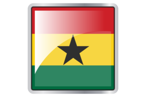 Ghana Flag Square icon flag