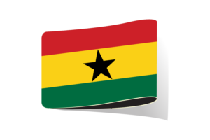 Ghana Flag Illustration Clipart flag