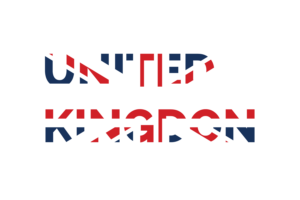 United Kingdom Text Art flag