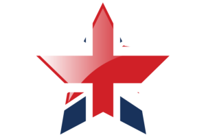 United Kingdom Flag Star Icon flag