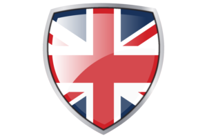 United Kingdom Flag Couche Heraldic Shield flag