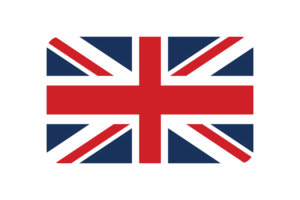 United Kingdom Flag Triangle Rounded Shape flag