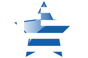 Greece Flag Star Icon flag