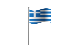 Waving Flag of Greece flag