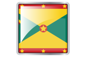 Grenada Flag Square icon flag