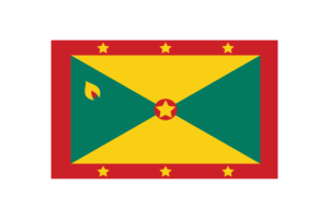 Grenada Flag Triangle Vector Illustration flag