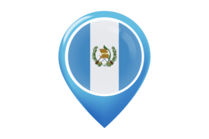 Guatemala Flag Map Pin Icon flag