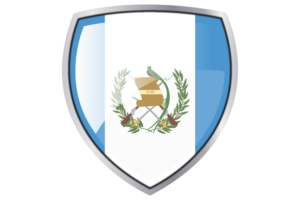 Guatemala Flag Couche Heraldic Shield flag