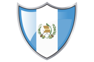 Shield with Flag of Guatemala flag