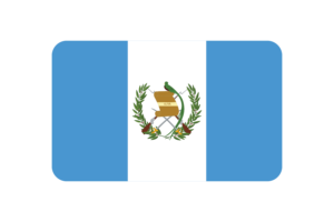 Guatemala Flag Triangle Rounded Shape flag