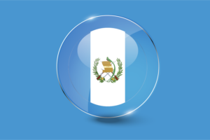 Guatemala Flag Glossy Round Button flag