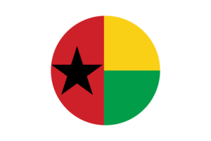Guinea-Bissau Flag Circle Vector Free flag