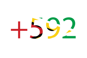 Guyana Calling Code flag