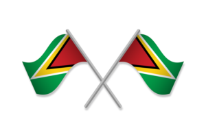 Guyana Flag Emblem Vector Free flag