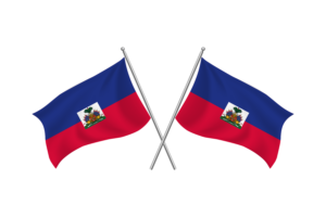 Haiti Waving Friendship Flag flag