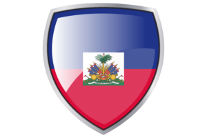 Haiti Flag Couche Heraldic Shield flag