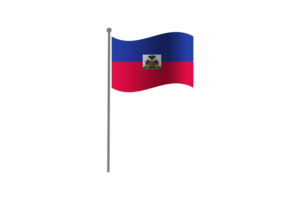 Waving Flag of Haiti flag