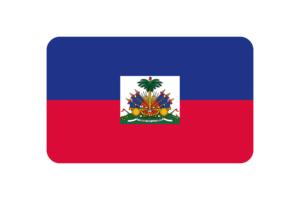 Haiti Flag Triangle Rounded Shape flag
