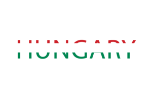 Hungary Text Art flag