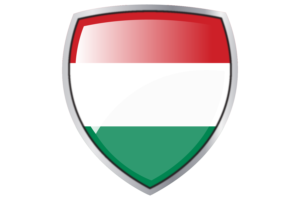 Hungary Flag Couche Heraldic Shield flag