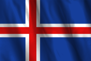 National Flag of Iceland flag