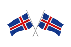 Iceland Waving Friendship Flag flag