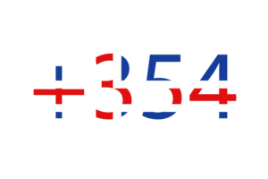 Iceland Calling Code flag