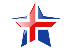 Iceland Flag Star Icon flag
