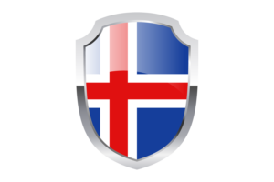 Iceland Shield Logo flag