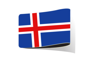 Iceland Flag Illustration Clipart flag