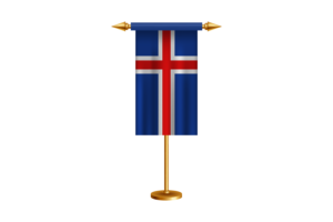 Iceland Ceremonial Flag Vector Free flag