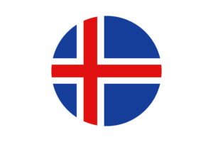 Iceland Flag Circle Vector Free flag