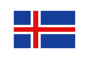Iceland Flag Triangle Vector Illustration flag