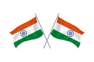 India Waving Friendship Flag flag