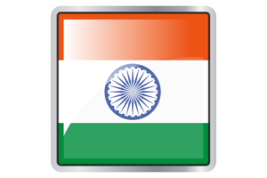 India Flag Square icon flag