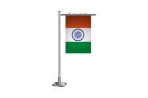 3d India Standing Flag flag