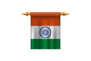 India Royal Emblem flag
