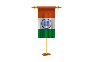 India Ceremonial Flag Vector Free flag
