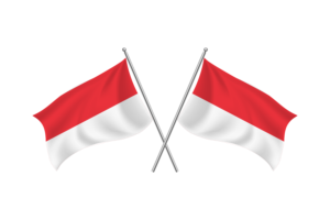 Indonesia Waving Friendship Flag flag