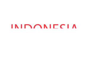 Indonesia Text Art flag