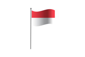 Waving Flag of Indonesia flag