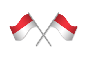 Indonesia Flag Emblem Vector Free flag