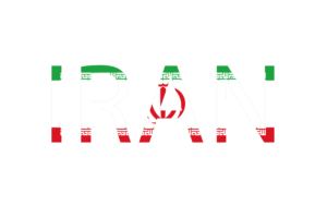 Iran Text Art flag