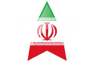 Iran Flag Star Icon flag