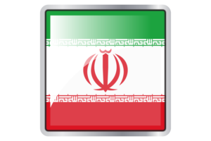 Iran Flag Square icon flag