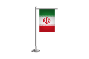 3d Iran Standing Flag flag