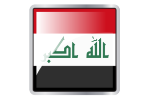 Iraq Flag Square icon flag