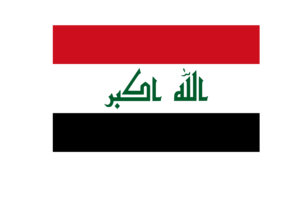 Iraq Flag Triangle Vector Illustration flag