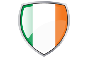 Ireland Flag Couche Heraldic Shield flag