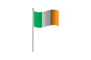 Waving Flag of Ireland flag